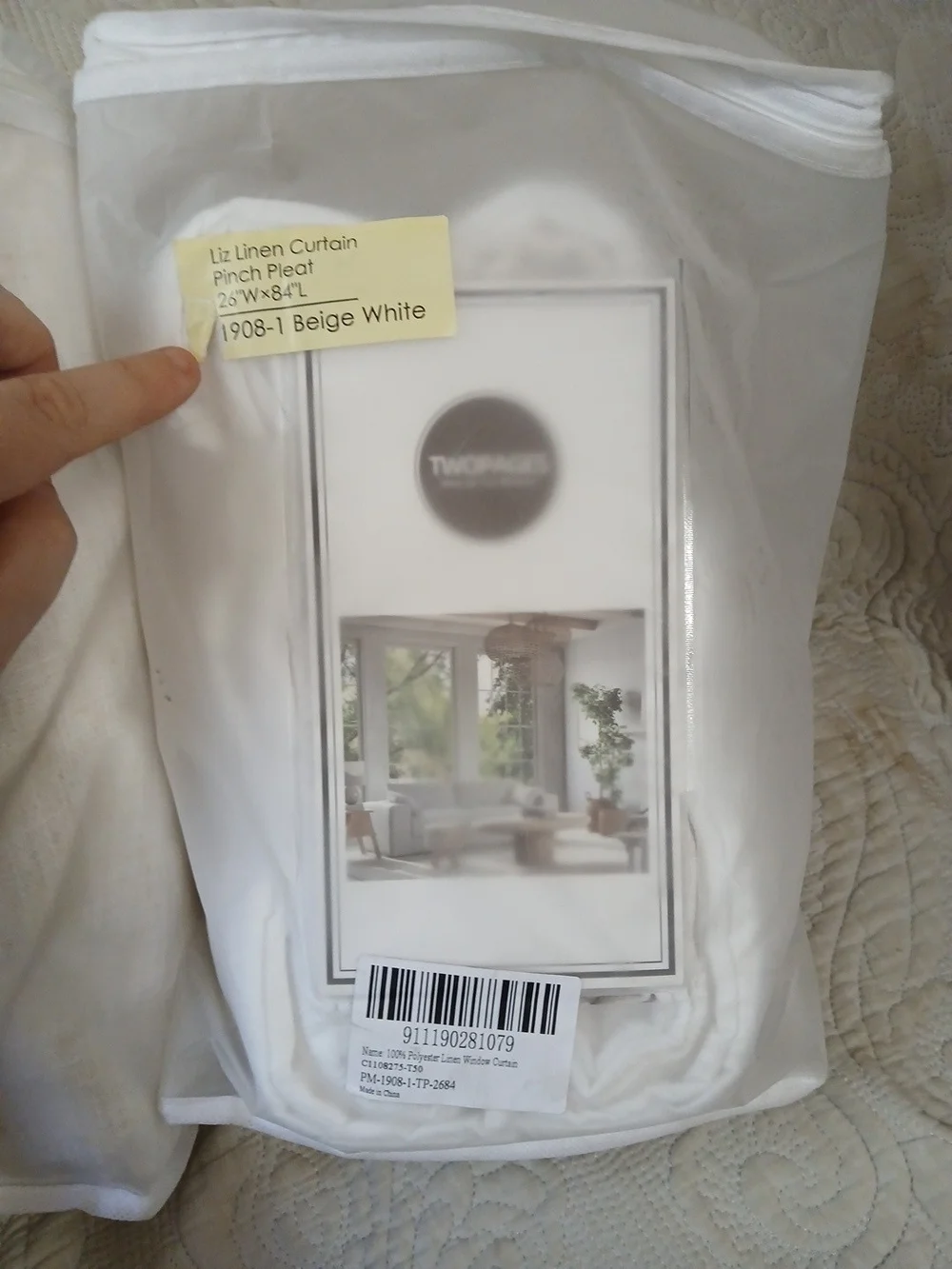 NEW twopages Minimalist Liz Linen Blend Beige 26